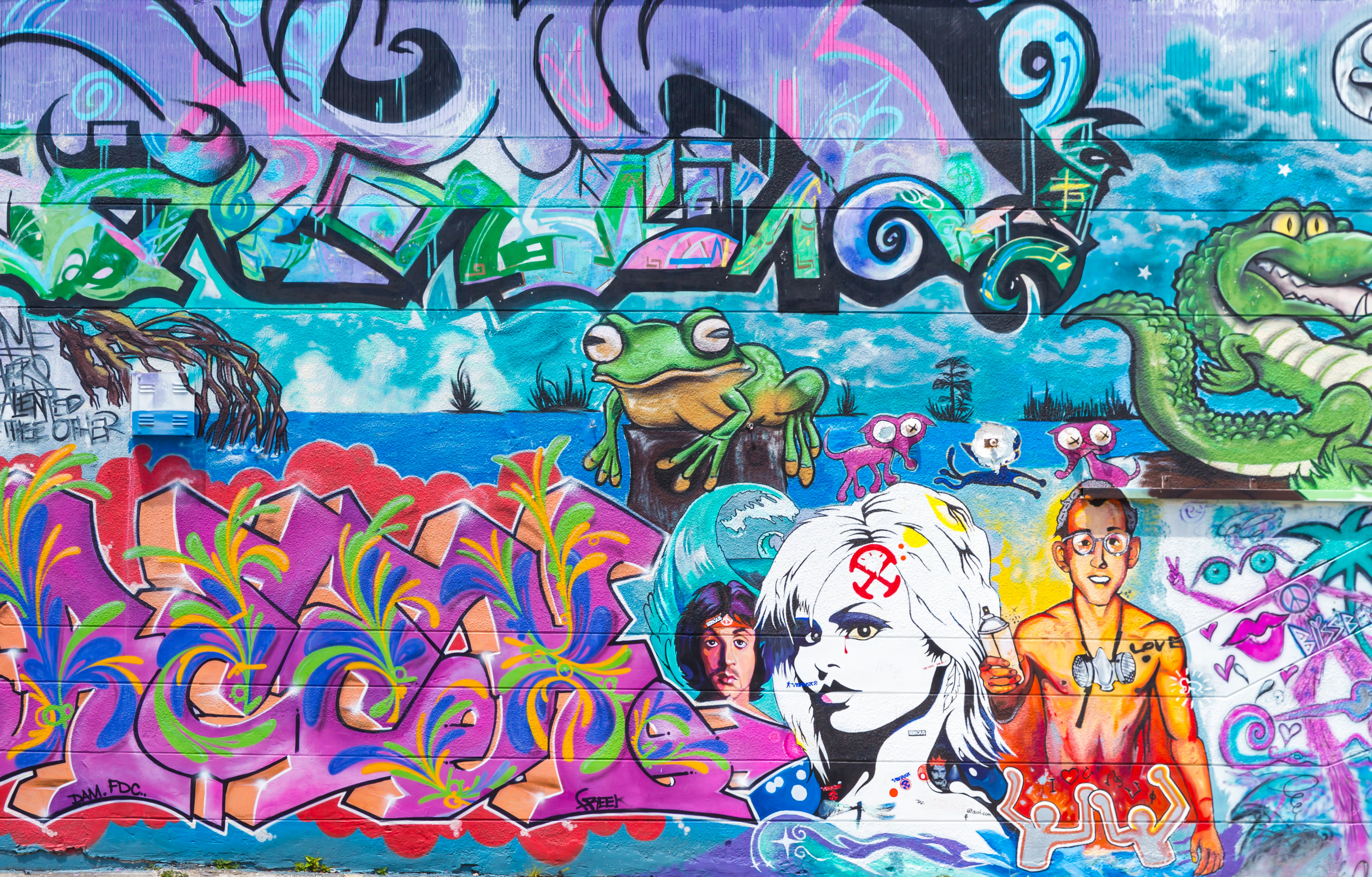 Street art graffiti